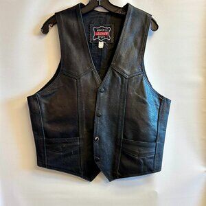 Vintage Men's Leather Biker Vest